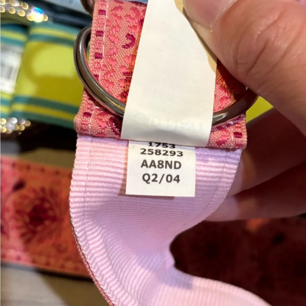5 Authentic vintage Y2K double d ring ribbon belts bling preppy women’s